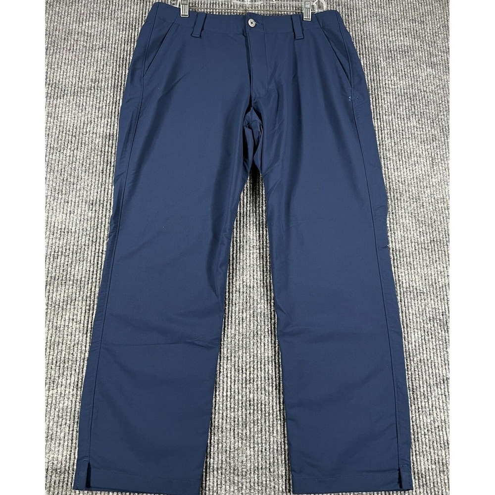 Under Armour Pants Mens 36x30 Blue Chino Golf Casual Lightweight Outdoor